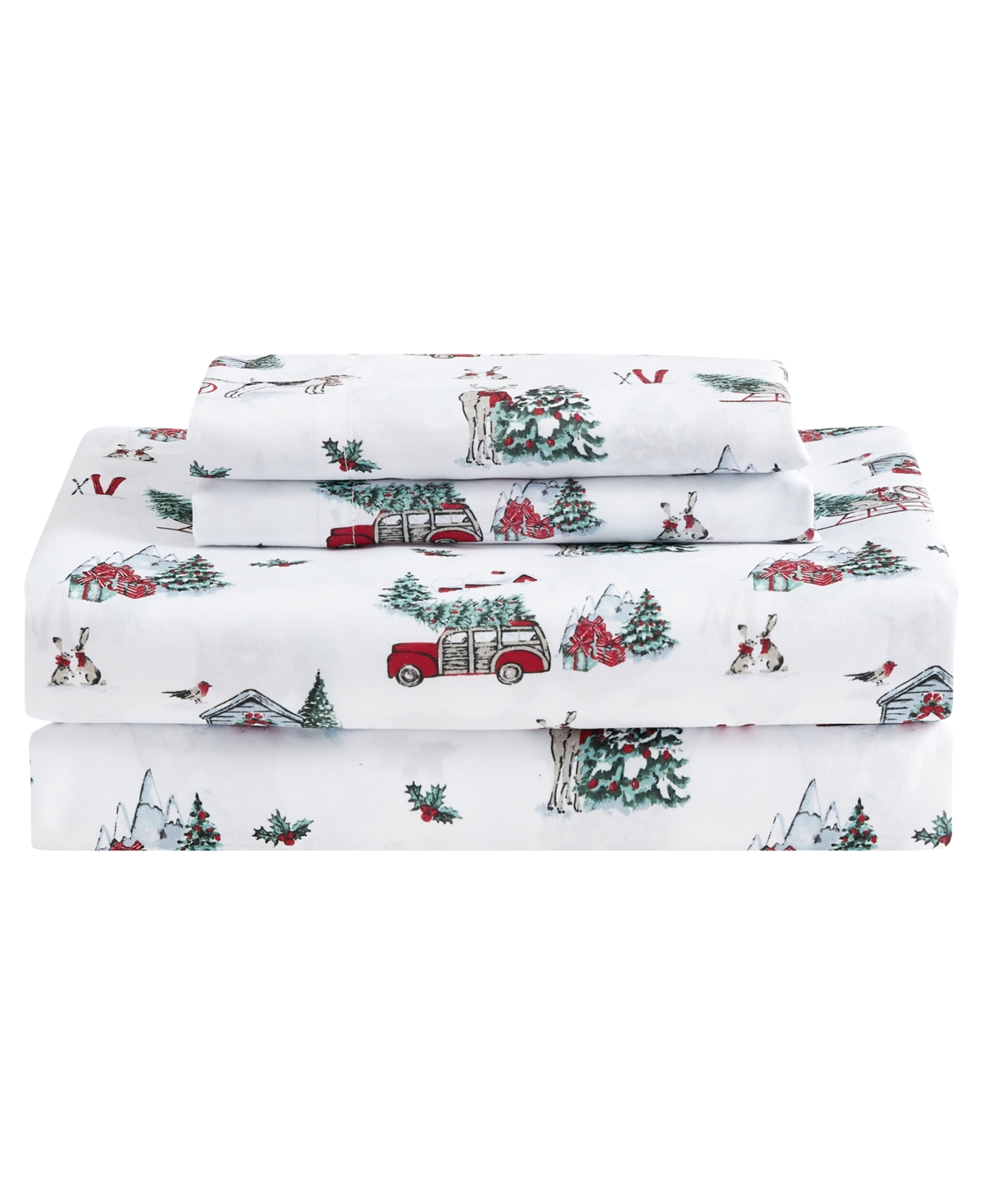 Sunham Holiday Rudolph 8-pc. Comforter Set, Exclusively At Macy's In Blue