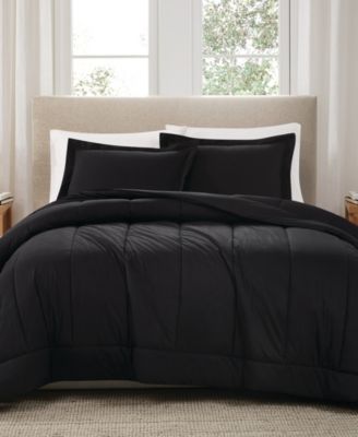 Solid Cotton Percale 2-Pc. Comforter Set, Twin/Twin XL