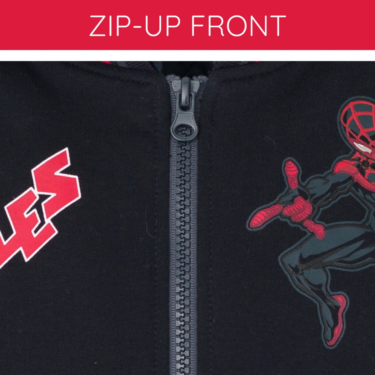Marvel Toddler Boys Spider-Man French Terry Varsity Zip Up Bomber Jacket to (3T - 10-12) -/ gray, miles morales