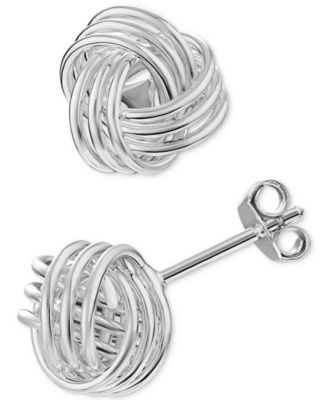 Giani Bernini - Love Knot Stud Earrings in Sterling Silver