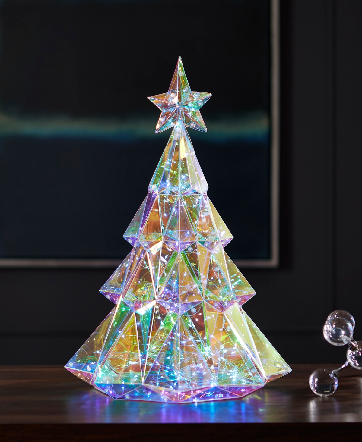 Seasonal Prismatic Diamond Christmas Tree Led Lights 18.89