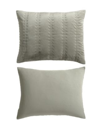 CLOSEOUT! Linear Stitch Velvet 3-Pc. Quilt Set, King