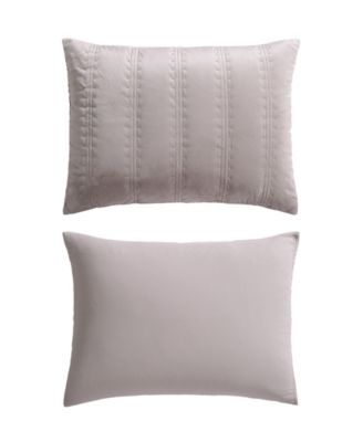 Linear Stitch Velvet 3-Pc. Quilt Set, King