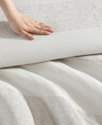 Chenille Waffle Stripe 3-Pc. Duvet Cover Set, King