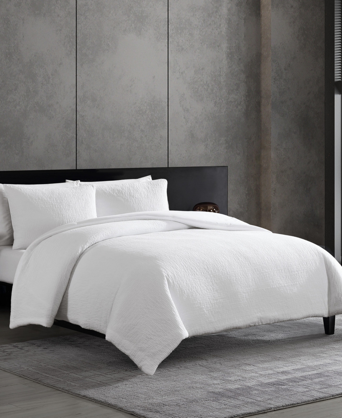 VERA WANG PUCKERED TEXTURE 3-PC. COMFORTER SET, QUEEN 