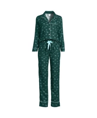 Women's Drapey Flannel 2 Piece Pajama Set - Top and Pants