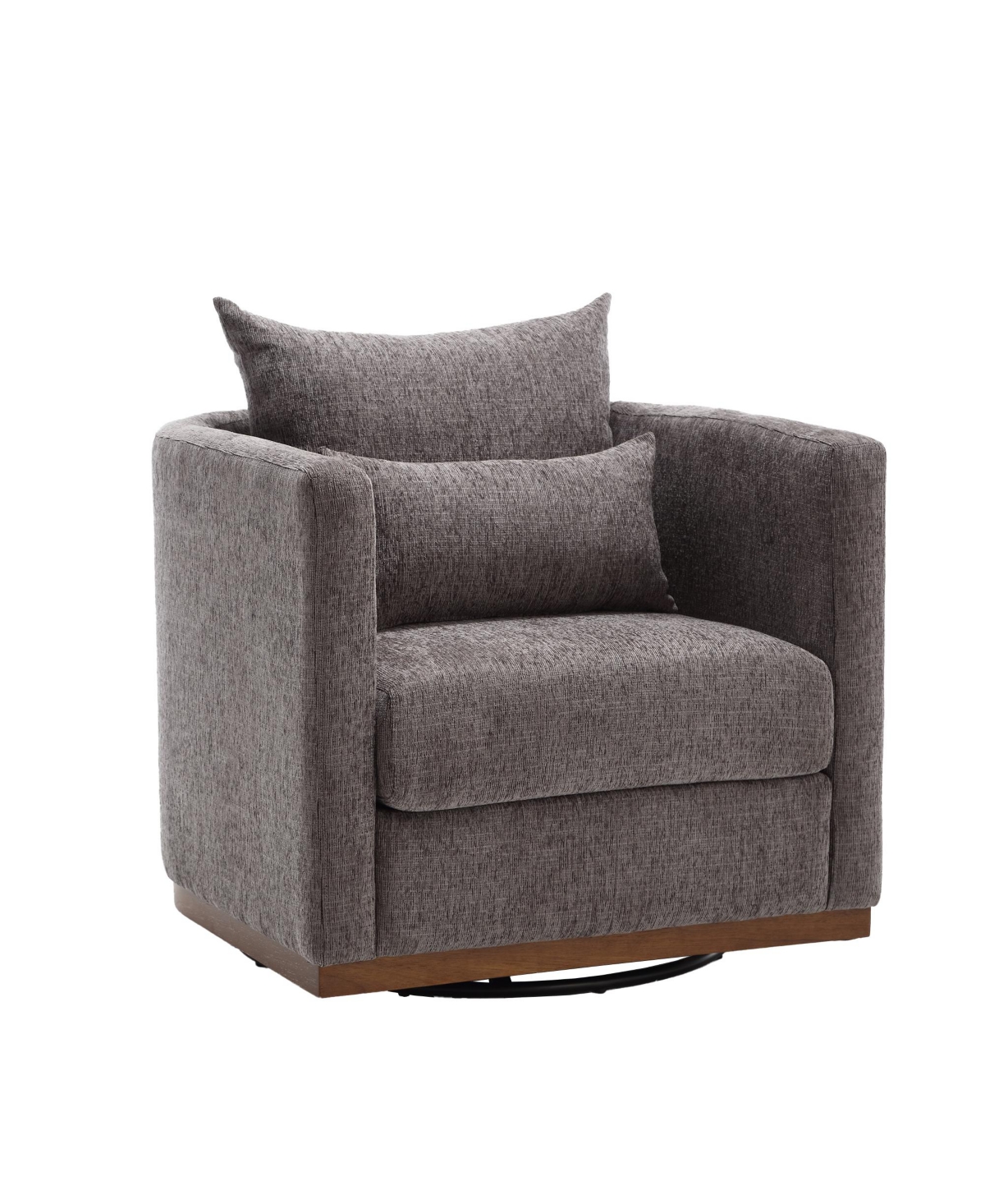 Simplie Fun Swivel Barrel Chair, Comfy Round Accent Sofa Chair for Living Room, 360 Degree Swivel Barrel Club Chair, Leisure Arm Chair for Nursery, Ho