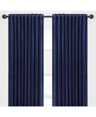 Premium 2-Panel Blackout Velvet Curtains - Classy & Solid Drapes for Living Room or Bedroom