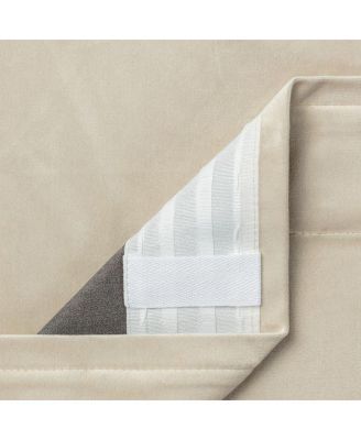 Premium 2-Panel Blackout Velvet Curtains - Classy & Solid Drapes for Living Room or Bedroom - 52" x 84" - Charcoal