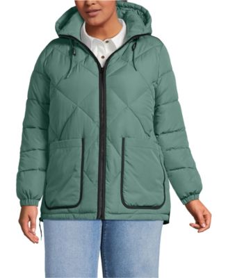 Plus Size FeatherFree Insulated Diamond Quilted Jacket