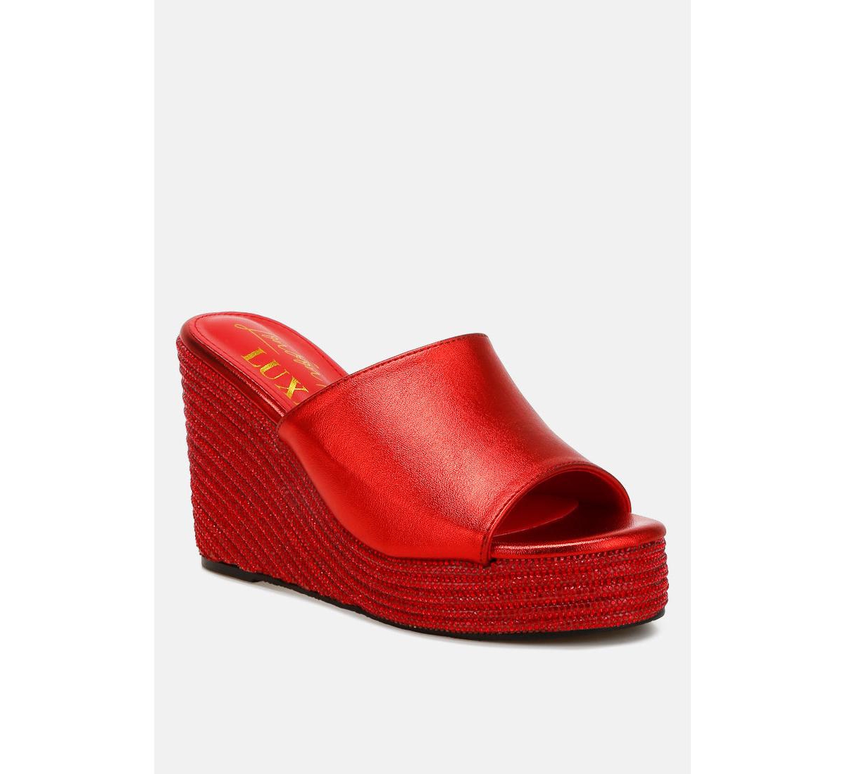 London Rag No Filter Wedge Heel Peep Toe Sandals