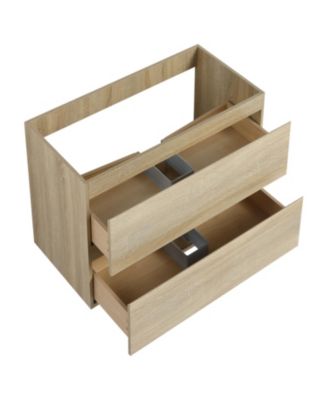 Streamdale 36" Wall-Mounted Vanity with Resin Sink and Soft-Close Drawers