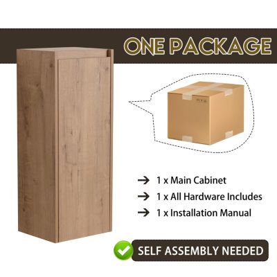 30" Wall-Mounted Vanity w/ Sink and Cabinet