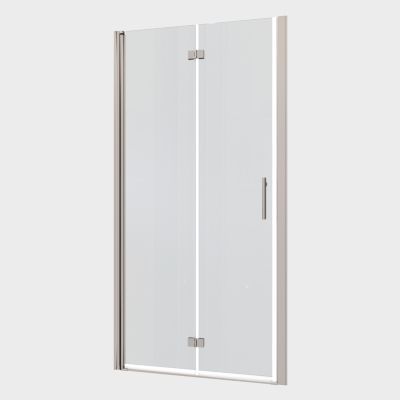 1 3/8" adjustment, universal pivot shower door, with 1/4" tempered glass