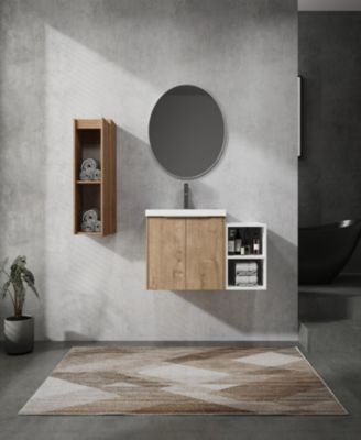 36" Wall-Mount Vanity with Sink, Soft Close