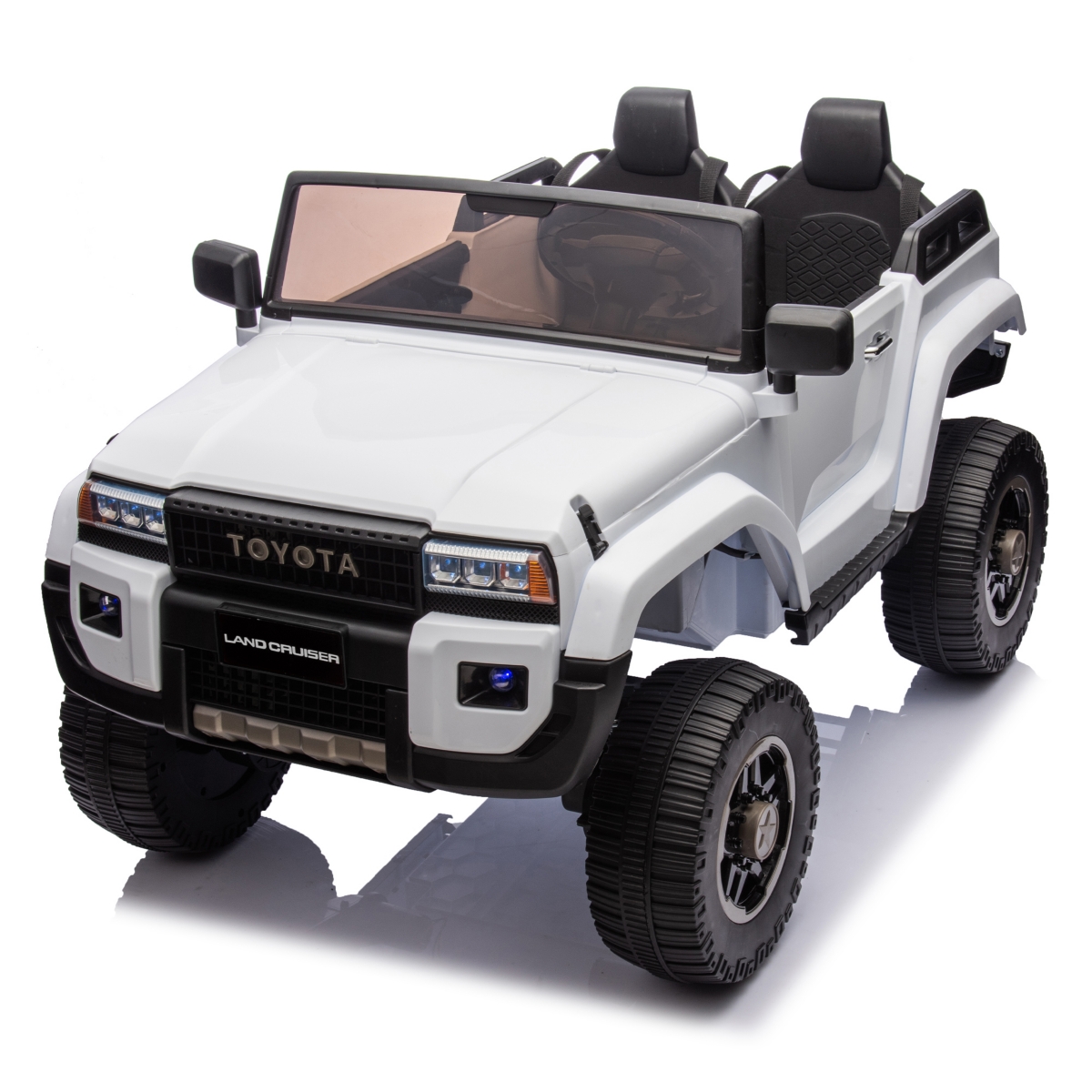 Streamdale Furniture 24V Two-seater Kids Ride On Car W/Parents Remote Control, Licensed Toyota LC250,110w Motors, With Shovel, Three-point Seat Belt