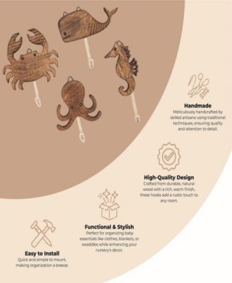 Infants Cove Sea Life Motifs Wall Decor, 4-Pc. Set