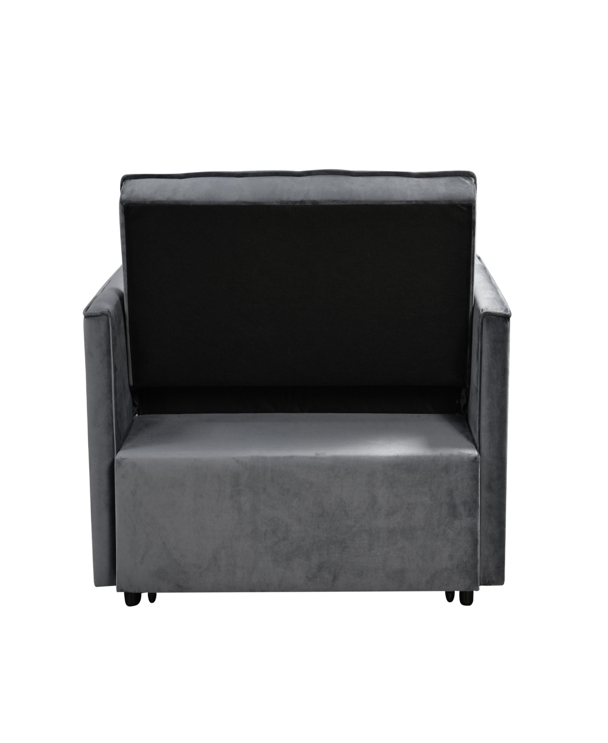 Streamdale Furniture Modern flannel double sofa with folding bed, small double sofa with three in one convertible sofa bed, adjustable backrest and st
