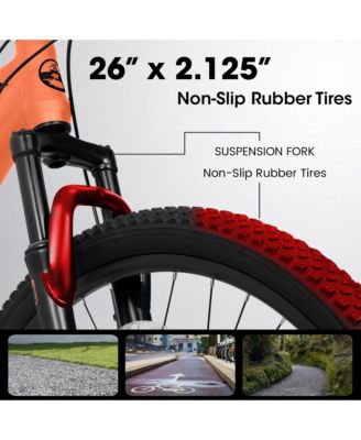 26-inch mountain bike adult aluminum frame shock absorbing front fork bike 21-speed disc brake mountain bike