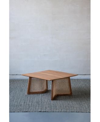 27.6x27.6x13.8" Teak Coffee Table