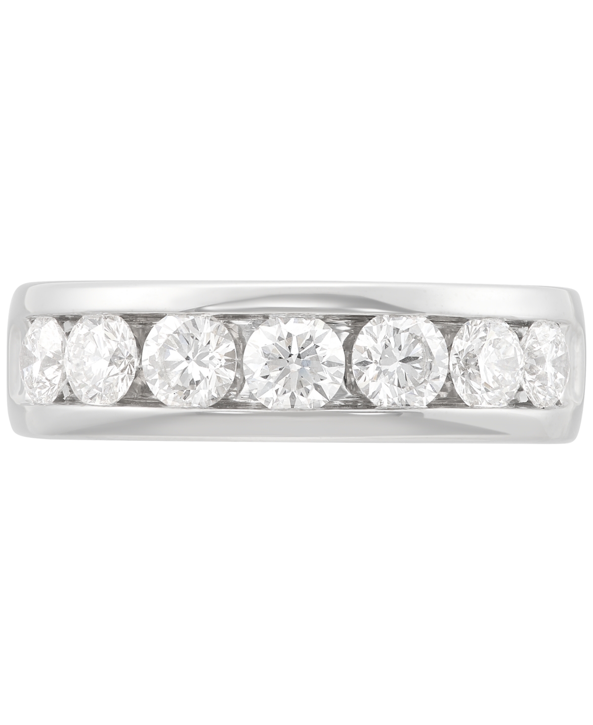 Grown With Love Lab Grown Diamond Channel-set Band (2 Ct. T.w.) In 10k White Gold In White Gold