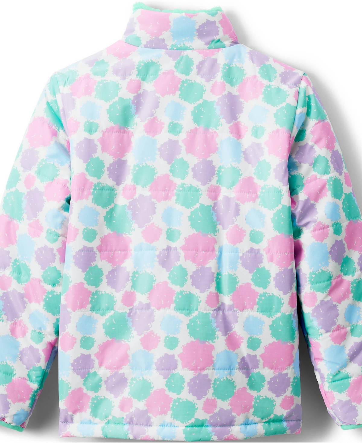 Lands' End Girls Reversible Fleece Puffer Jacket
