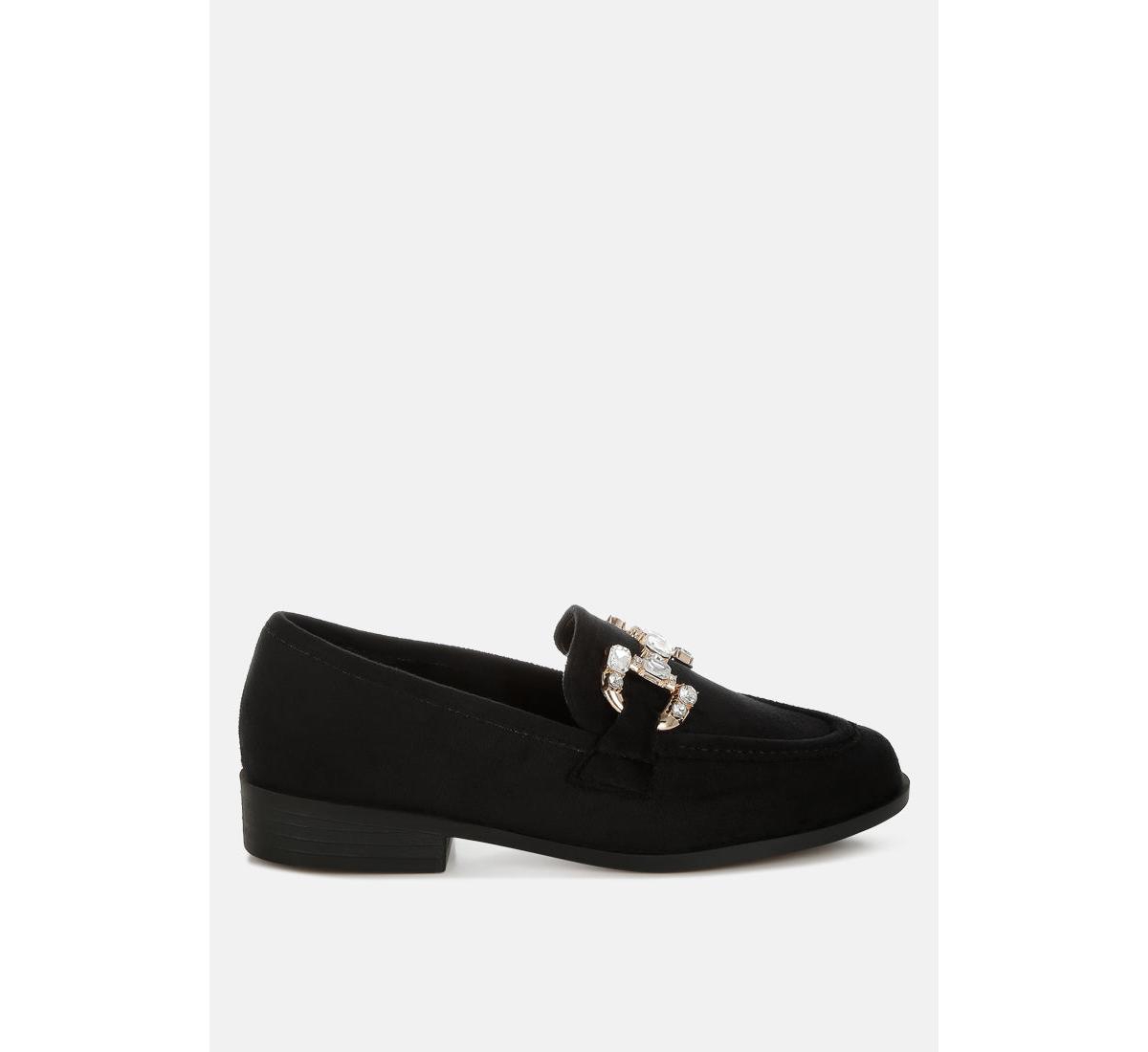 Maestro Diamante Embellished Horsebit Loafers - Burgundy