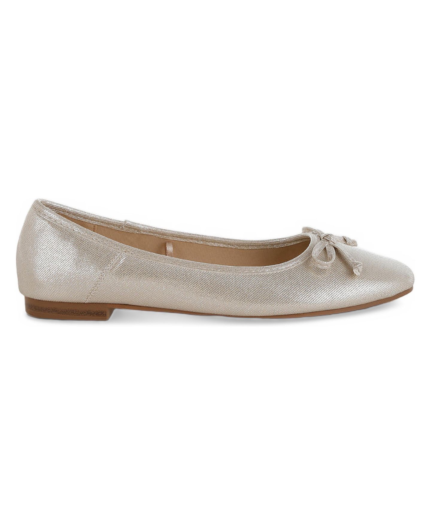 Женские балетки Rag & Co Agshin Metallic Ballet Flats, цвет: Золотой — фото 3