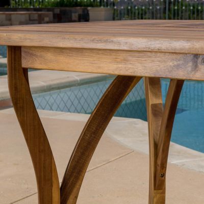 Streamdale Hermosa 7 Piece Wood Dining Set With Cushions