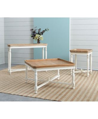 33x33x19" Square Alcott coffee Table, French Countory Tray Table