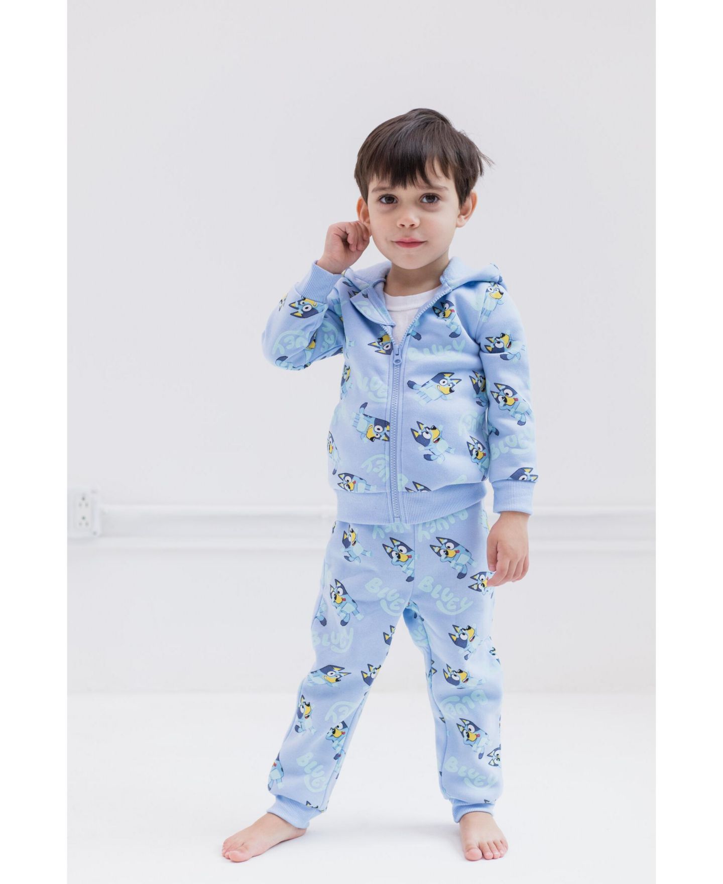 Комплект Bluey Fleece Hoodie and Joggers Set для мальчиков, цвет: Синий — фото 6
