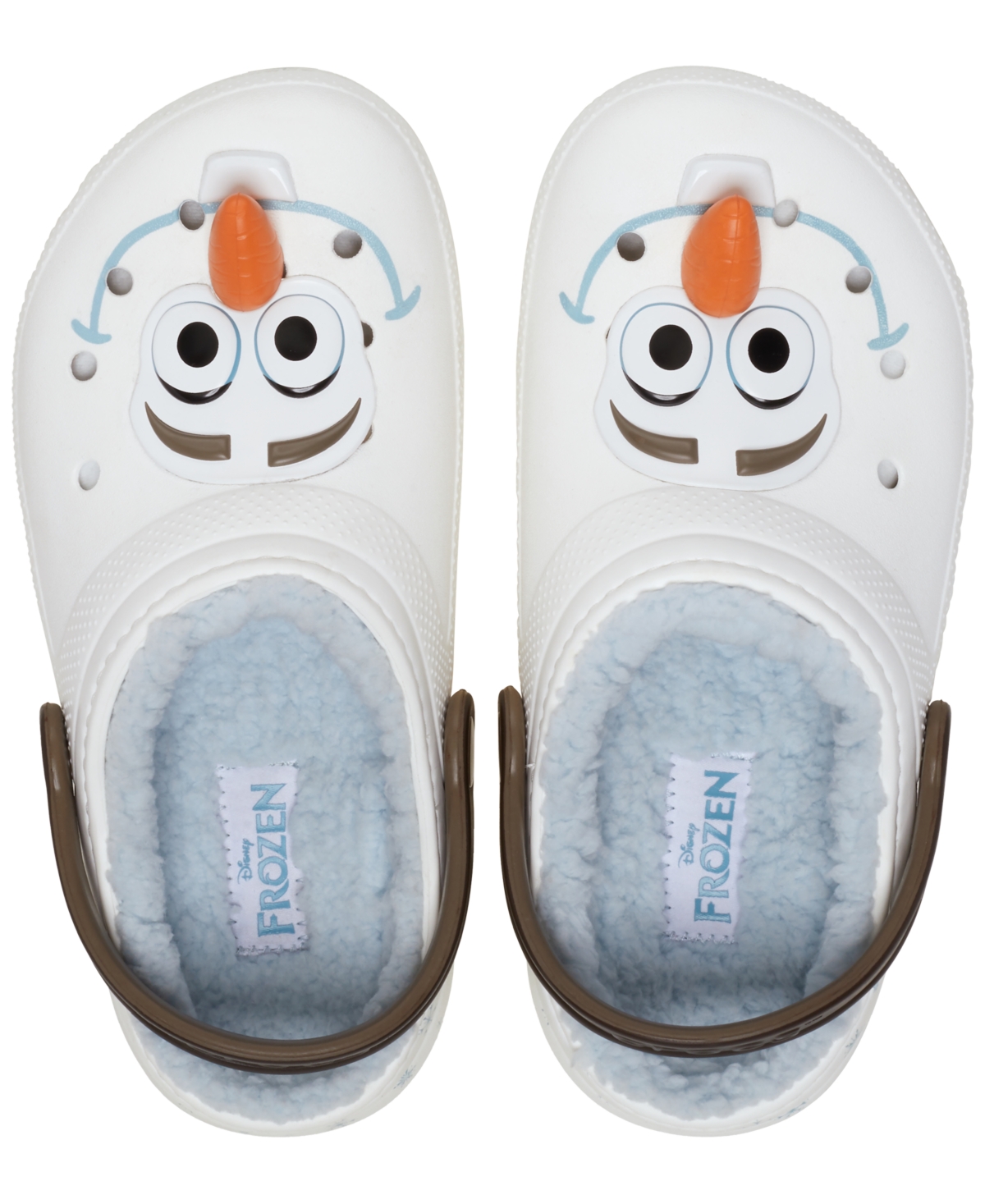 Crocs X Frozen Little Kids Olaf Lined Classic Clogs From Finish Line In Multi