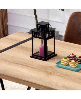 Streamdale Rustic Industrial Dining Table (55x31x30in