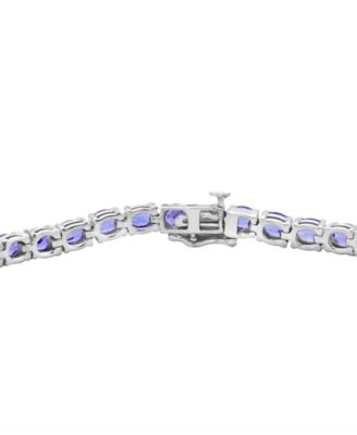 EFFY&reg; Tanzanite Tennis Bracelet (9-5/8 ct. t.w.) in Sterling Silver