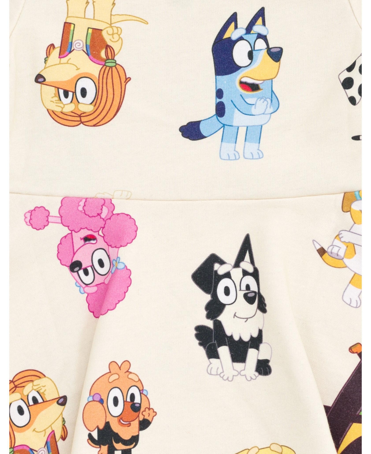 Bluey Character Print Girls Dress Infants to Big Kids -/ bluey characters
