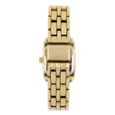 Women's  24mm Gold Tank Panther Link Bracelet Watch