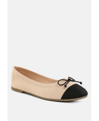 Womens Rosario Two Tone Ballerinas
