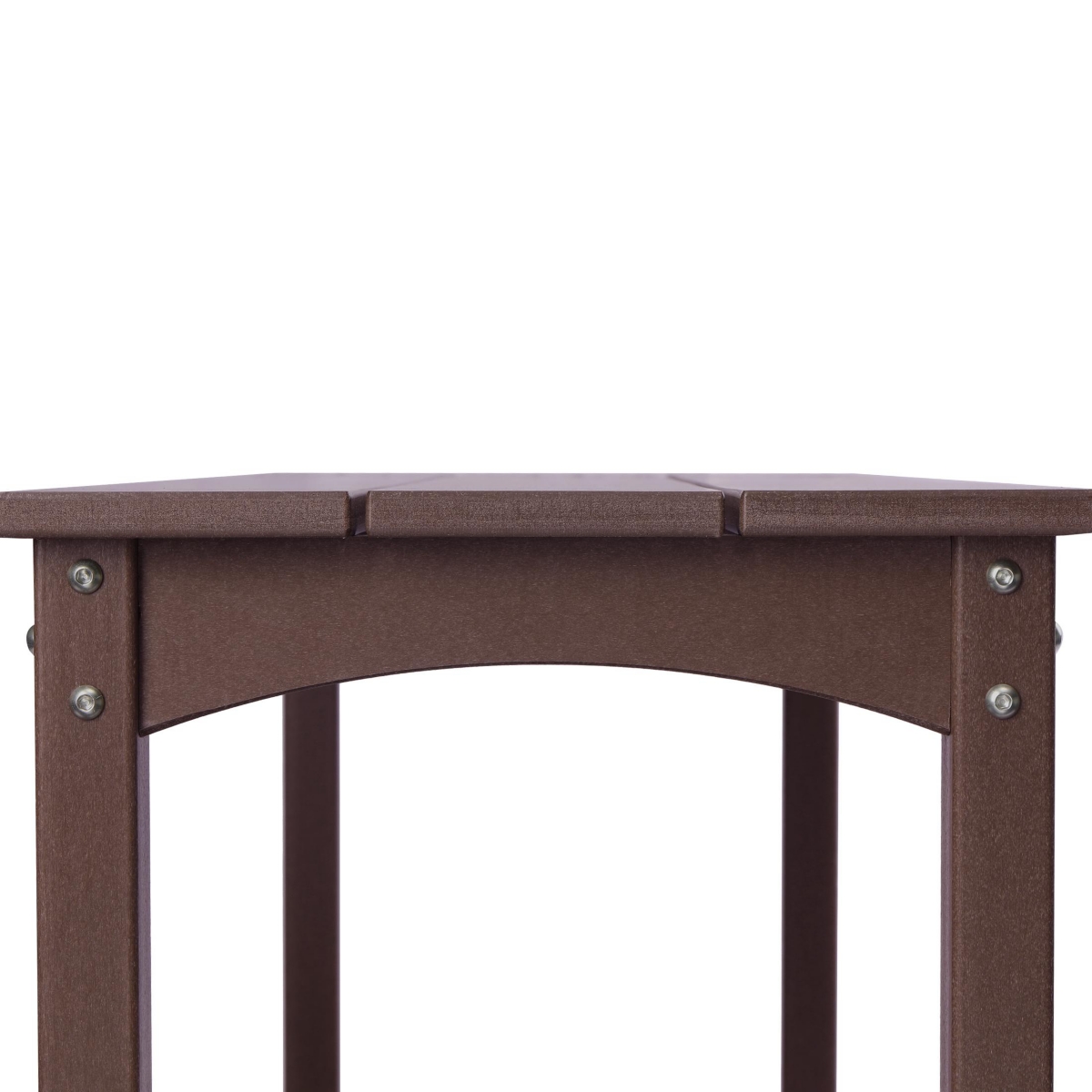 55" Outdoor Patio Hdpe Adirondack 2-Tier Shelf Console Table