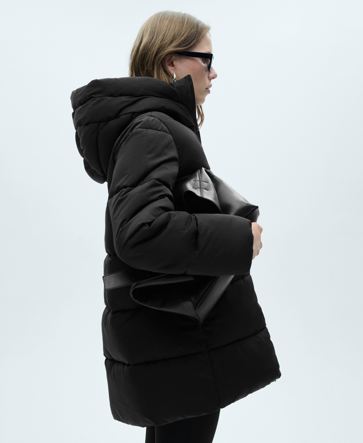 Mango Women's Hood Quilted Coat