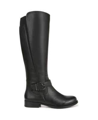 Jaya Wide Calf Knee High Block Heel Riding Boots