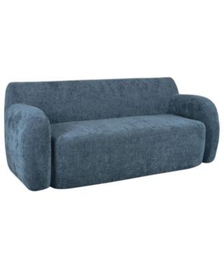 81.5" Minimalist Compression Sofa, Curved Design, 3-Seater Casual Sofa for Living Rooms, Bedrooms, and Apartments
