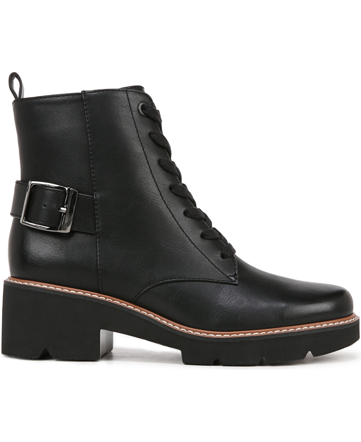 Naturalizer Cabaret Bootie In Black Faux Leather