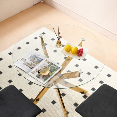 Modern Glass Dining Table Set