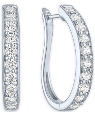 Forever Grown Diamonds - Lab-Grown Diamond Hoop Earrings (1 ct. t.w.) in Sterling Silver
