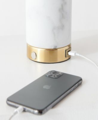 Marble LED Bedside Table Lamp Bundle (14.5")