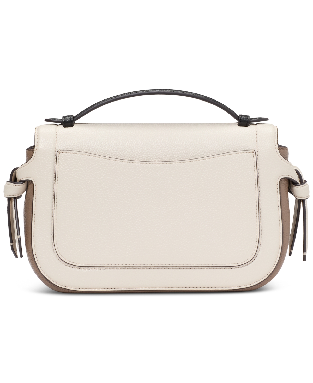 Knott Colorblocked Small Pebbled Leather Top Handle Crossbody