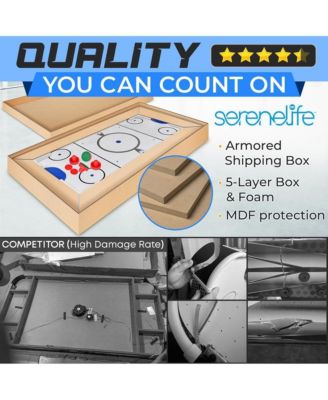 54" Air Hockey Table with Digital LED Scoreboard and 12V Fan Motor