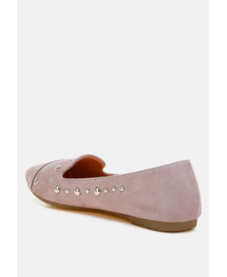 Womens Olesia Stud Emebllished Ballet Flats
