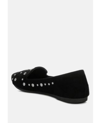 Olesia Stud Emebllished Ballet Flats Women