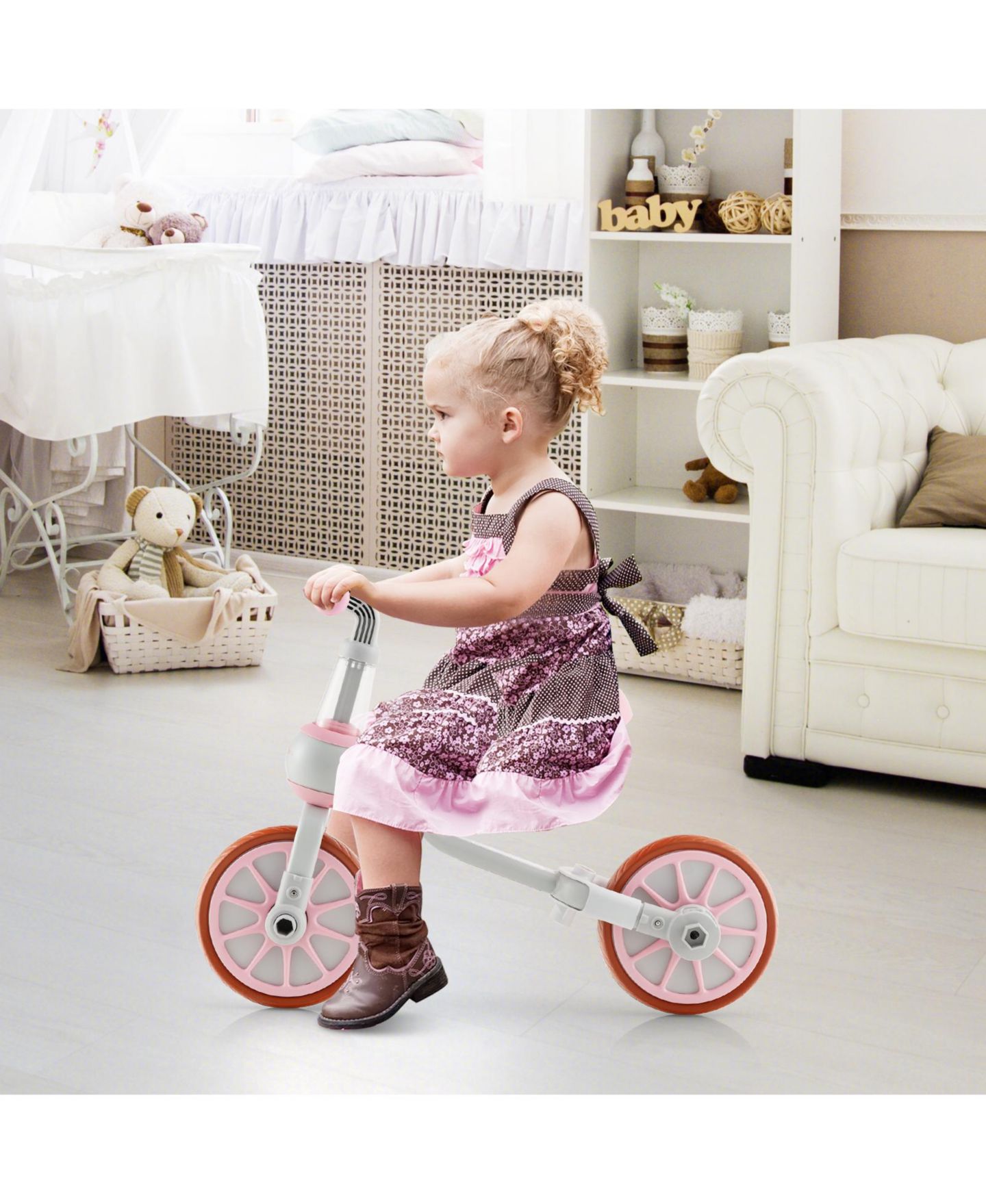Детская игрушка SUGIFT 4-in-1 Kids Trike Bike with Adjustable Parent Push Handle, Up to 66 lbs, Ages 2+ — фото 5